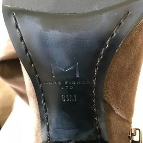 Marc Fisher Taupe Brown Suede Over the Knee Boots - Picture 2 of 8